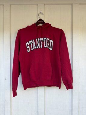 Stanford Cardinal Hoodie Sweatshirt Mens L Red NCAA College Football Champion